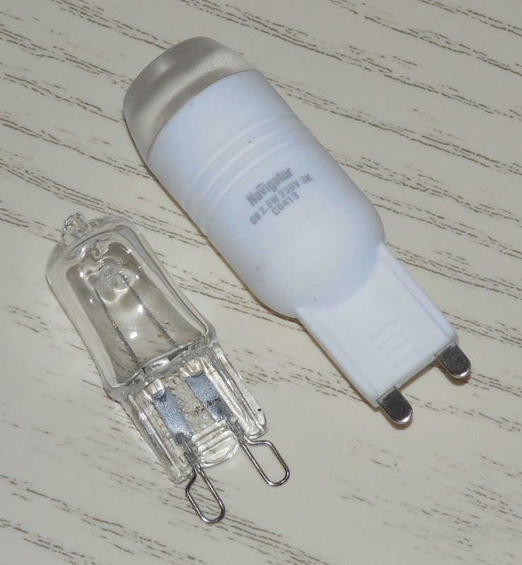 Замена галогенных ламп с цоколем  на светодиодные