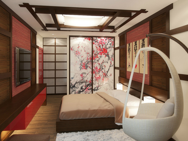 Как выглядит спальня в японском стиле