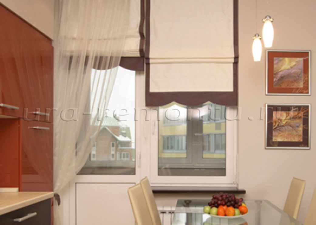 Оформление Балконного Окна На Кухне Фото